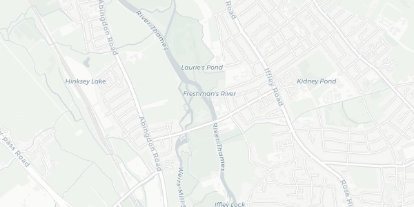 Map of Iffley & South Oxford